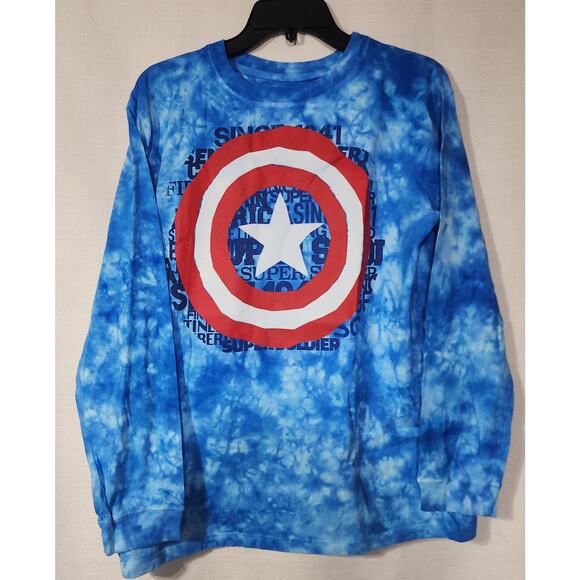 Captain America long sleeve shirt kids size 18/20 - Picture 1 of 6